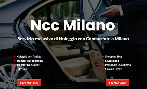 Noleggio con autista a Milano